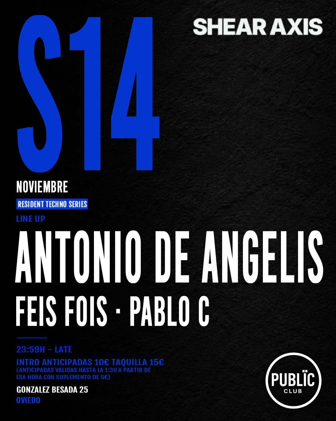 Flyer de SHEARAXIS del 14 de noviembre de 2026